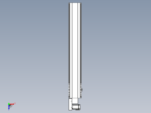 皮带直线轴半封闭可选导轨TPA-HNB-202D-140-L1150-ML-Y-P75-N3俯视缩略图