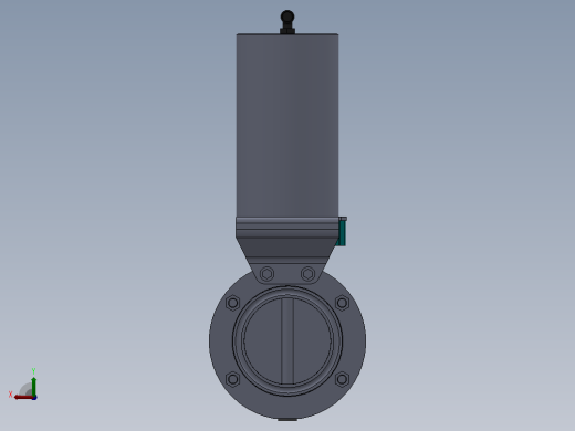 IDQX-07卡箍式气动蝶阀[IDQX-07-3s]后视缩略图
