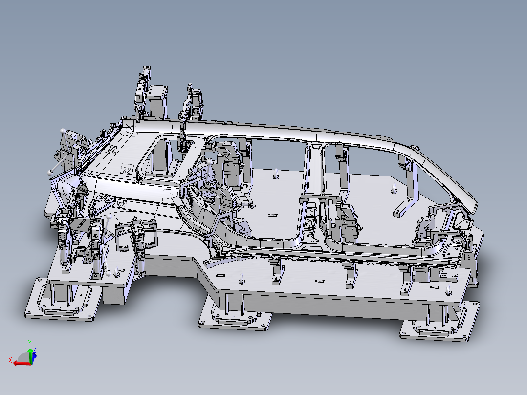奔驰侧围外板焊接夹具