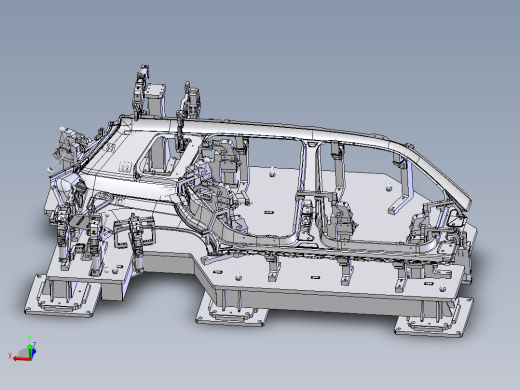 奔驰侧围外板焊接夹具