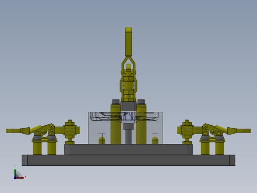 工件夹紧夹具前视缩略图