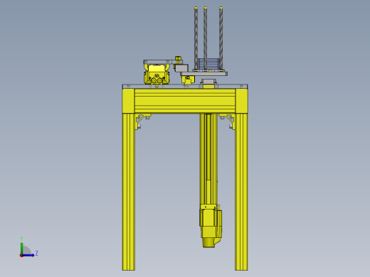 使用了单轴机器人的轻载传送装置左视缩略图