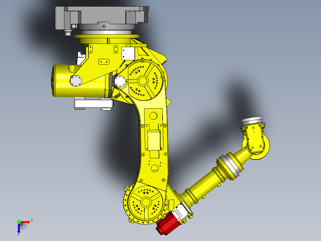 法兰克200F机器人俯视图