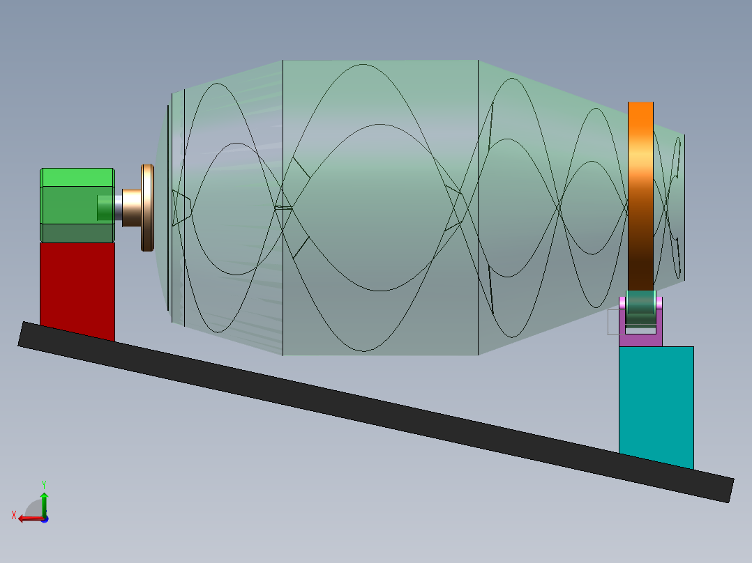 新拌混凝土的性能(sw+说明书+cad)后视图