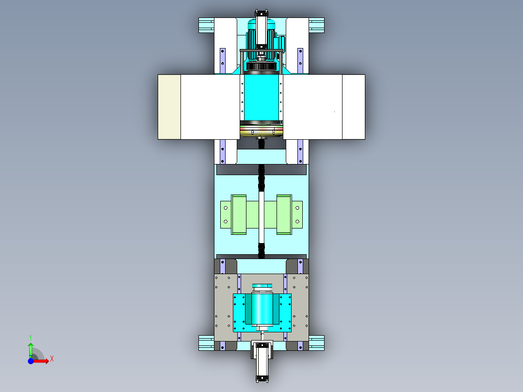 热水器筒底盖打磨机step前视图