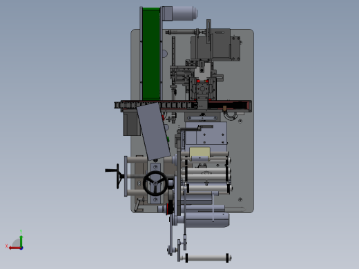 手机电池4面贴标机（sw14可编辑+工程图）后视缩略图