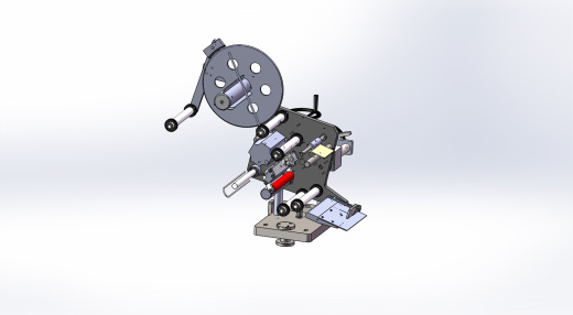 手机电池4面贴标机（sw14可编辑+工程图）缩略图