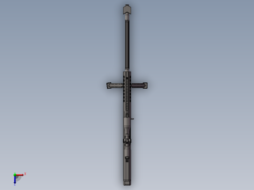 巴雷特 模型和图纸_SolidWorks20140214100400150俯视缩略图