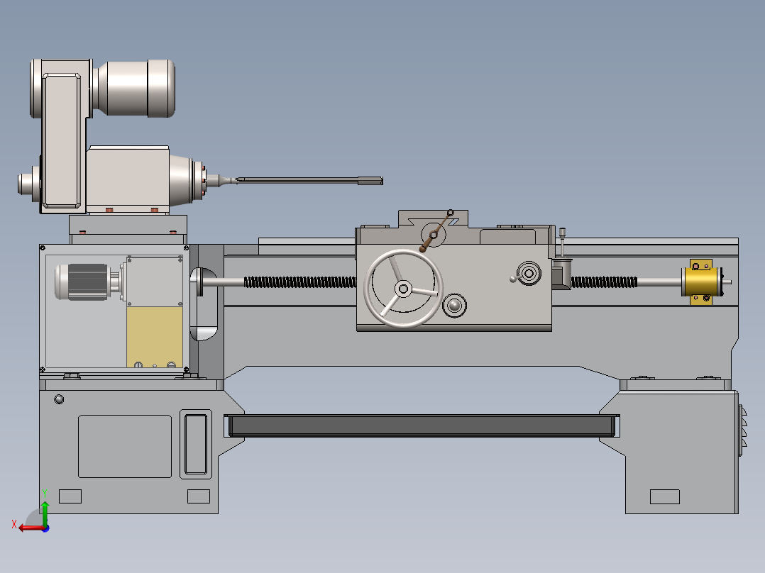 F466 ca6140深孔钻床后视图