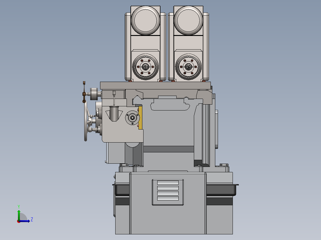 F466 ca6140深孔钻床左视图