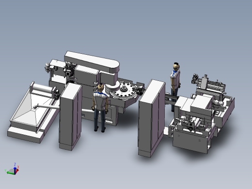 精密轴承装配一体机设备3D图纸H943