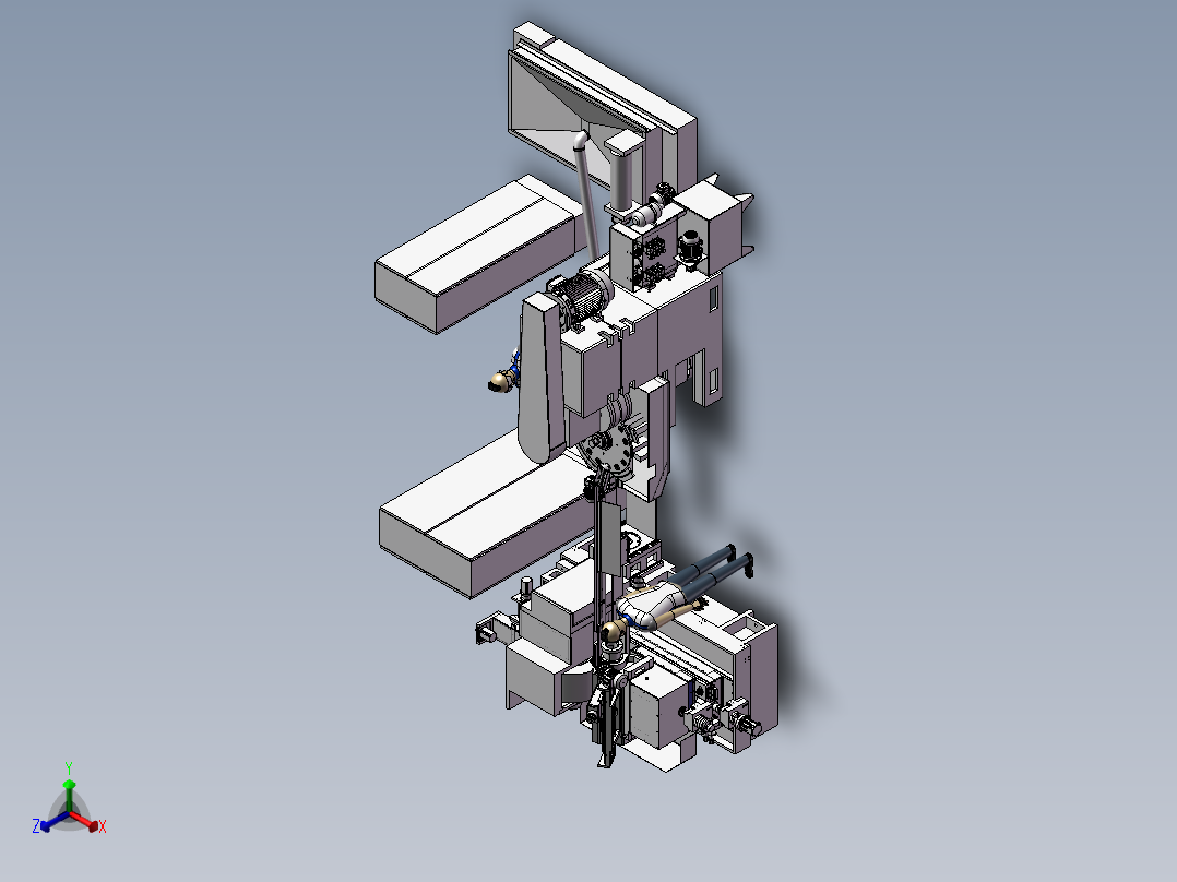 精密轴承装配一体机设备3D图纸H943正等轴测图