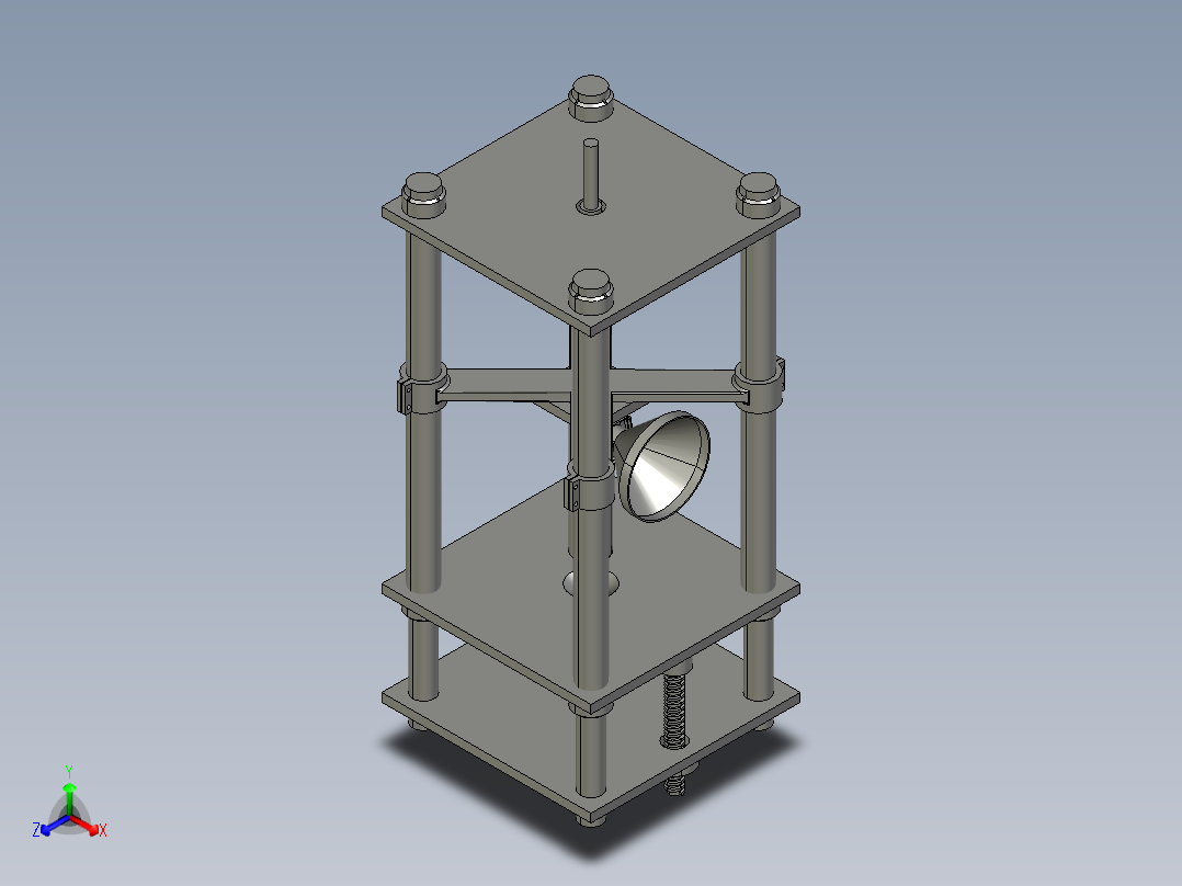 81_自动注塑机床正等轴测图