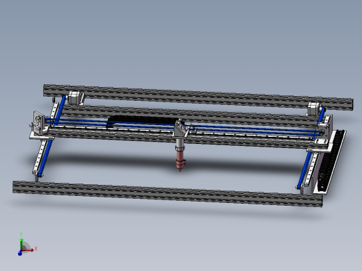 型材龙门移位机构