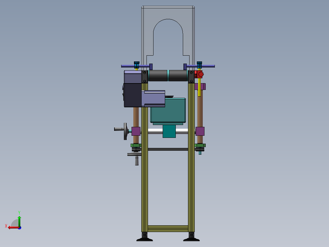 产品(多产品通用)底部激光机打码输送线后视图