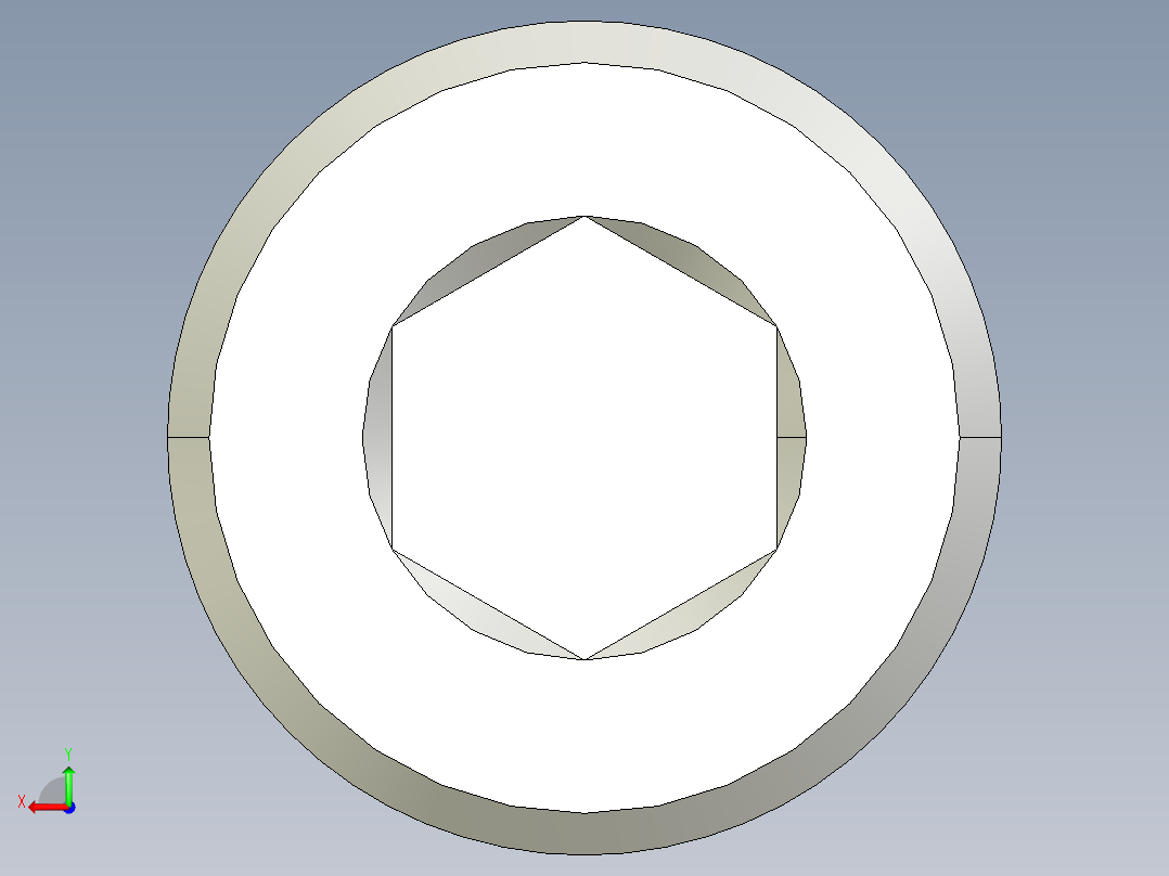 M8 x 1.25mm Thread 50mm LONG SOCKET HEAD CAP SCREW.IGS后视图