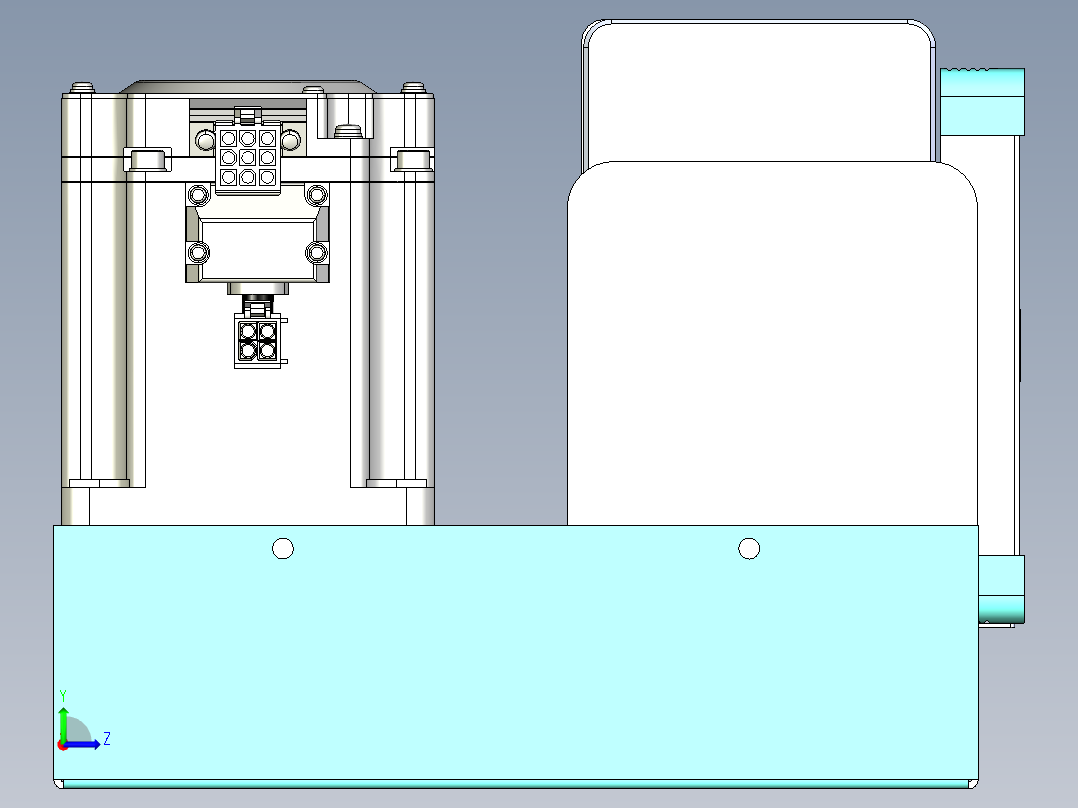威洛博VBC同步带传动一无尘环境VBC14-L45-S1100-BLD-ZP75-C3左视图