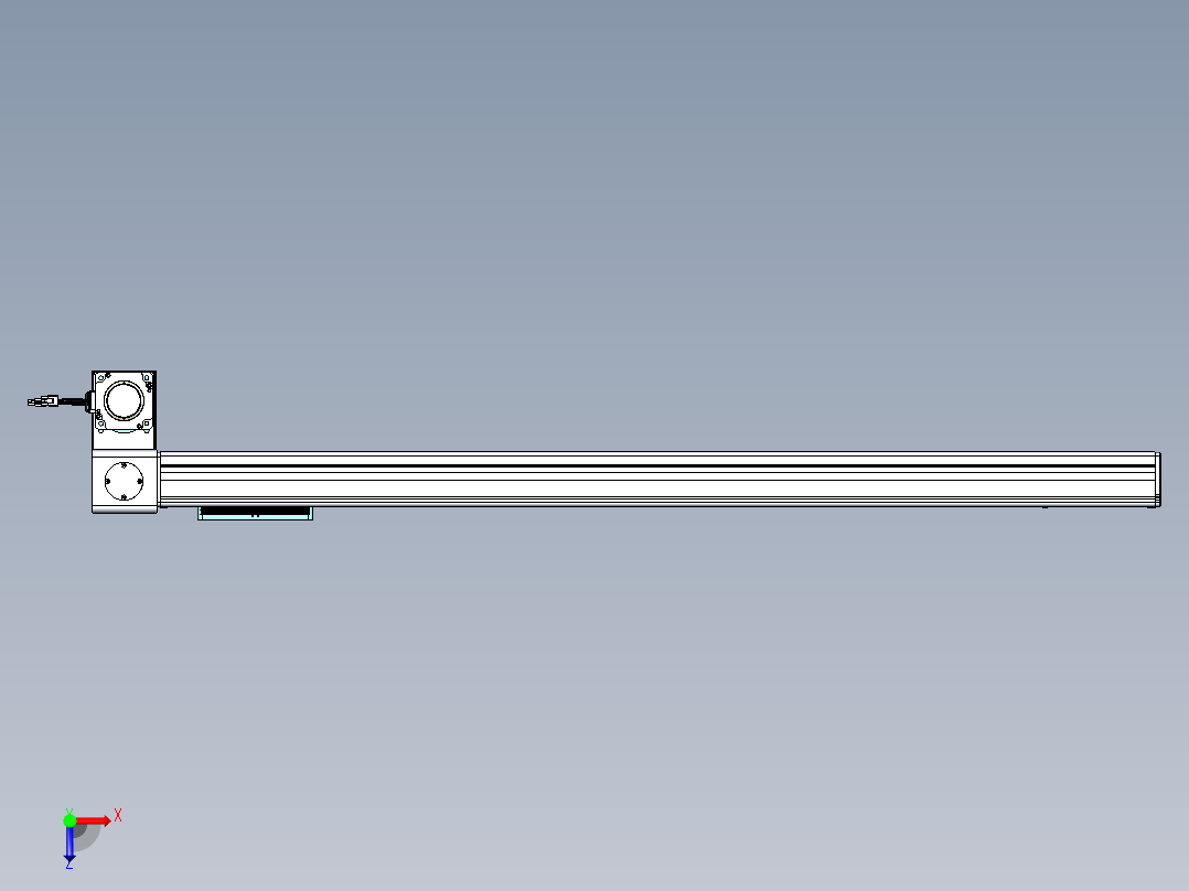 威洛博VBC同步带传动一无尘环境VBC14-L45-S1100-BLD-ZP75-C3俯视图