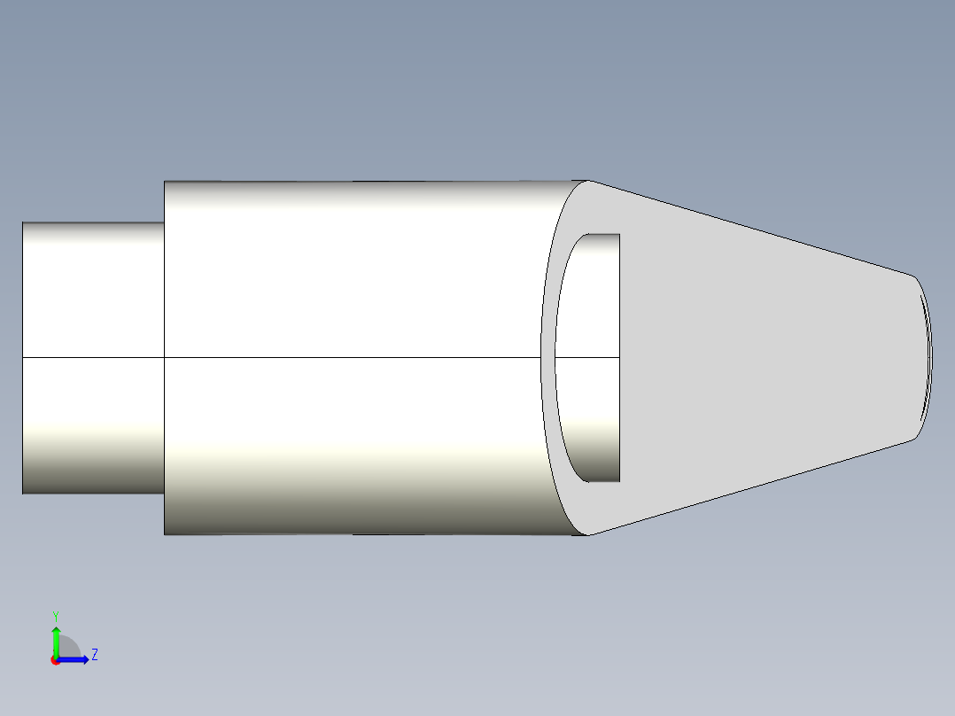 調整式把手(鋅合金)2439-3D多系列多零件图纸模型左视图