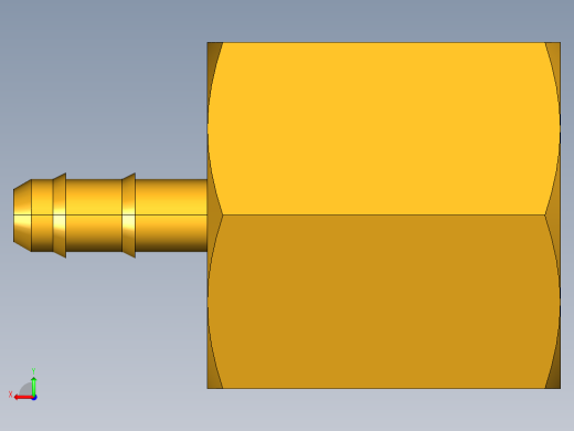工业通用螺蚊管倒齿式工业硬管接头Female Connector 26-5_32-2后视缩略图