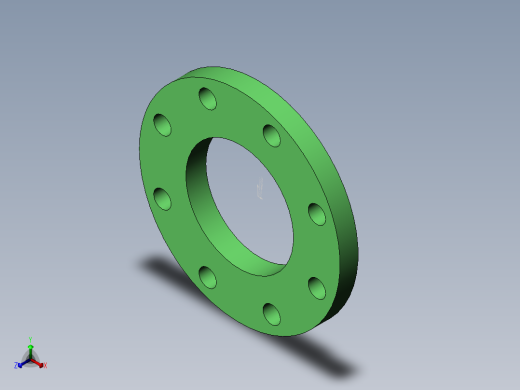 法兰 (25)正等轴测缩略图