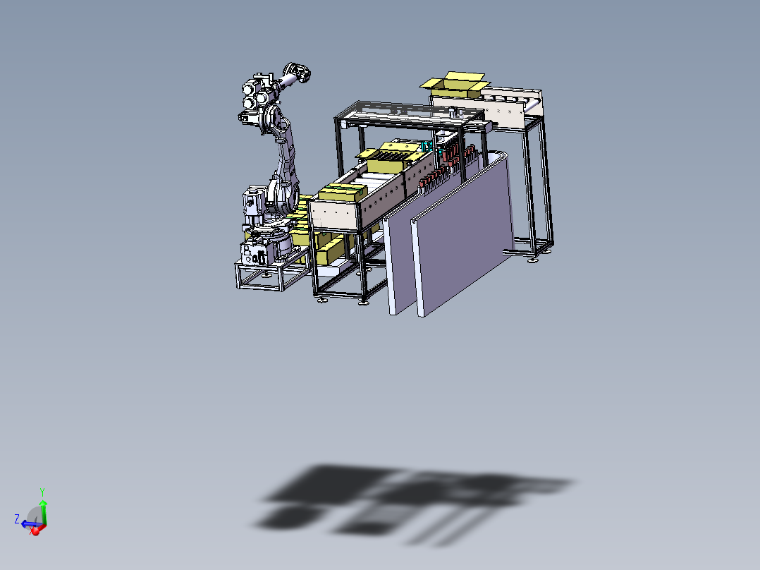 自动拆箱上料输送总装