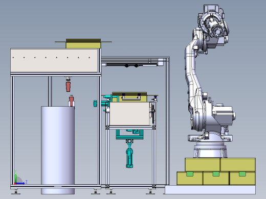 自动拆箱上料输送总装左视缩略图