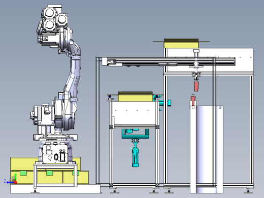 自动拆箱上料输送总装右视缩略图