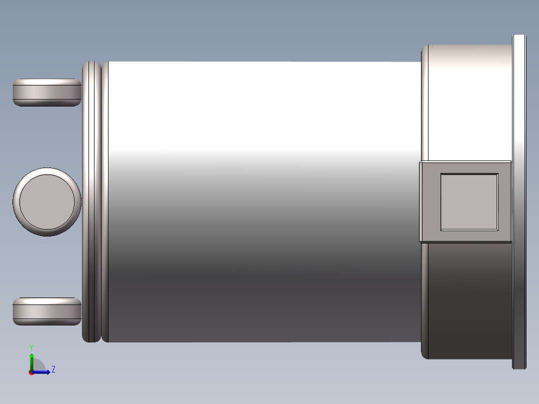 76L圆桶组件左视图