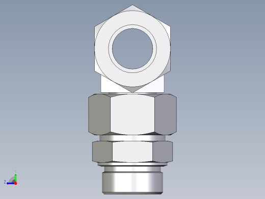 卡套式工业通用硬管接头EO_Assembled_adjustable_standpipe_branch_tee_EVT38SM71右视缩略图