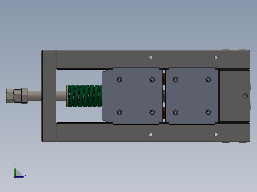 旋切刀辊左视图