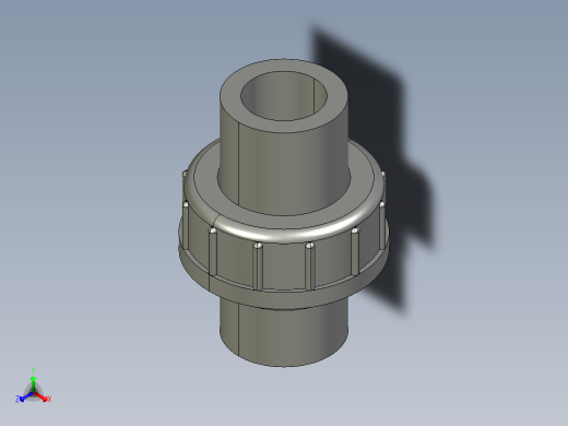 聚氯乙烯配件29-Sch80_Union T375_SxS_897-375-012_1.25in正等轴测缩略图