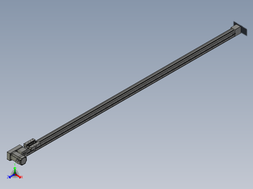 威洛博直线电机模组EB4-L40-S1850-BR-57-MS3主视图