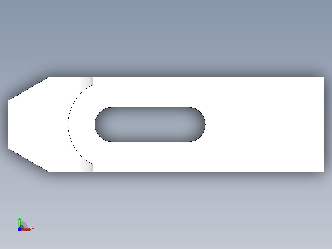 壓板2316(A)-3D多系列多零件图纸模型前视图