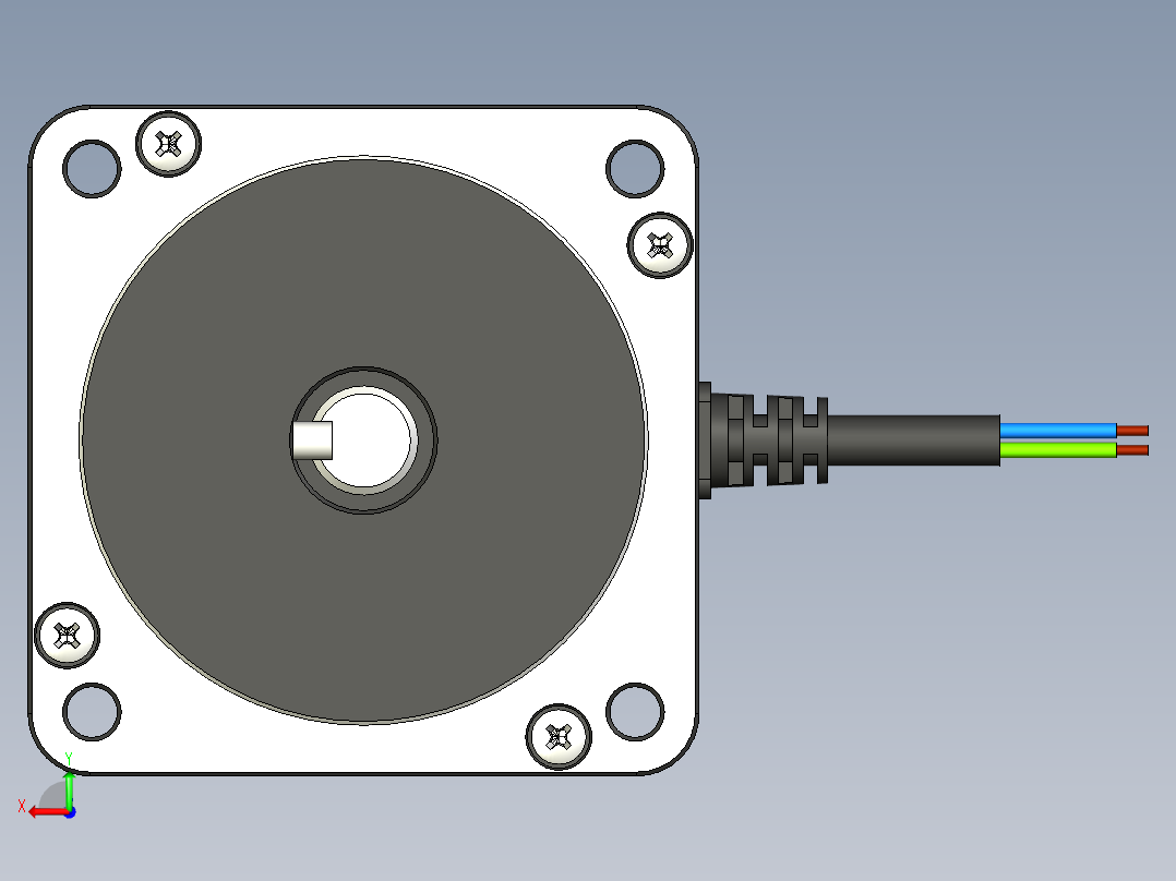NEMA 34 步进电机后视图