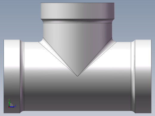 三通-等径 DN20左视缩略图