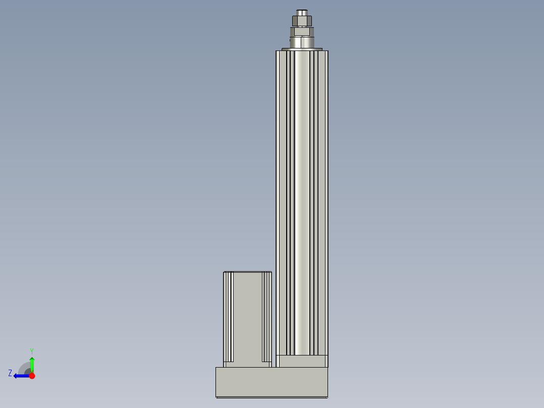 12VZ电动缸-VZ6-S250-BD右视图