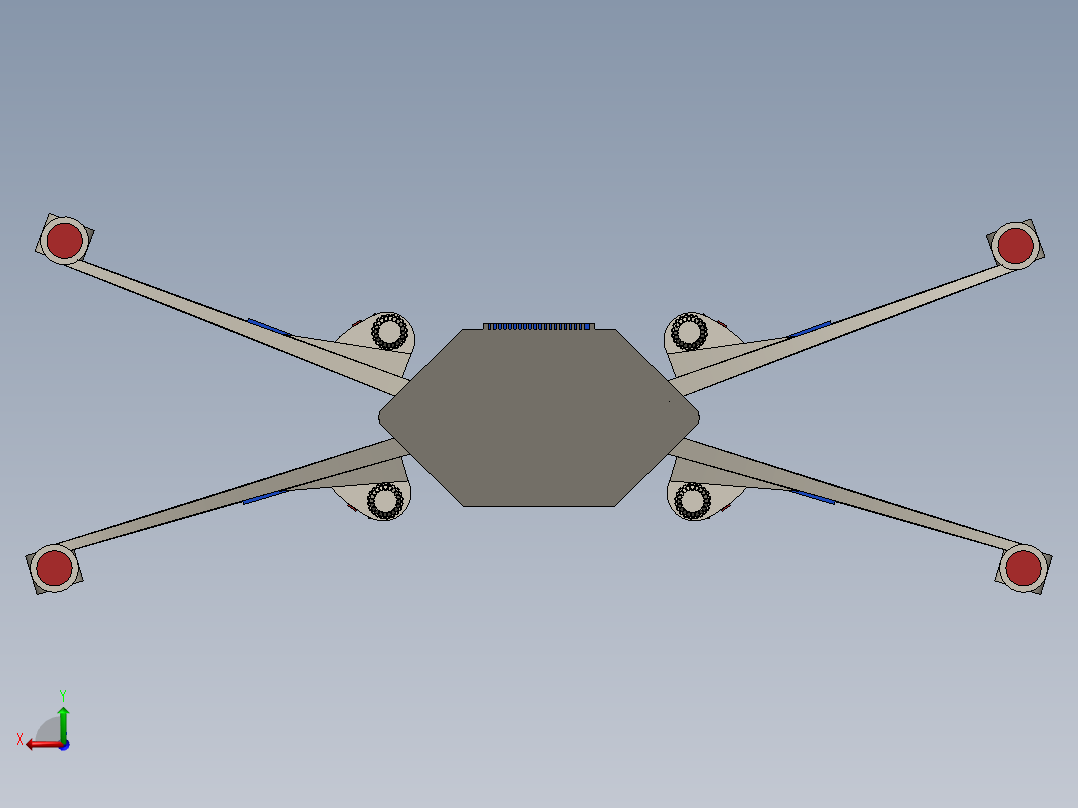 x翼战斗机5后视图