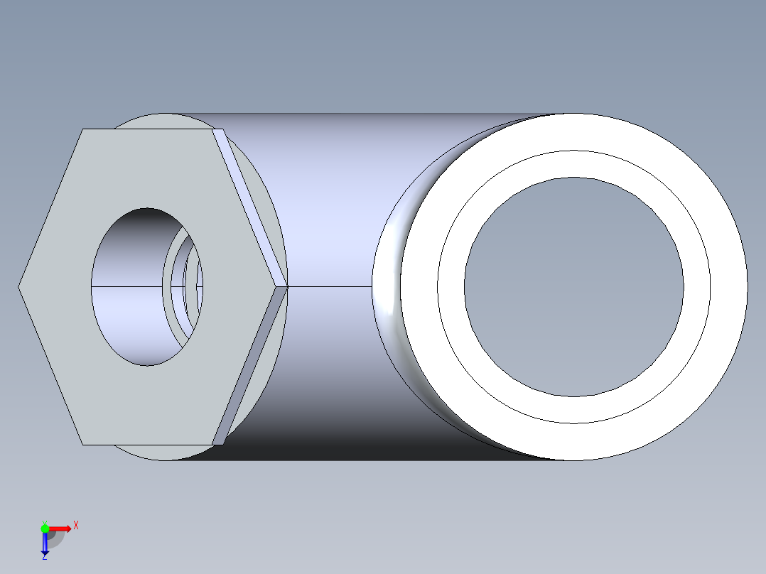 CPVC管件34-Sch80_45_Reducing_Wye_SxSxS_9870-420FB_4in x 2in俯视图