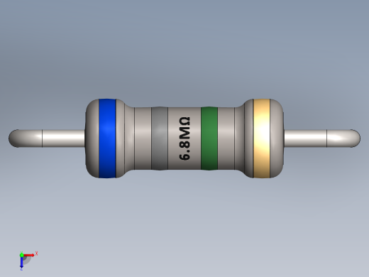 电容器 二极管 电阻器-Resistor 6.8M Ohm俯视缩略图