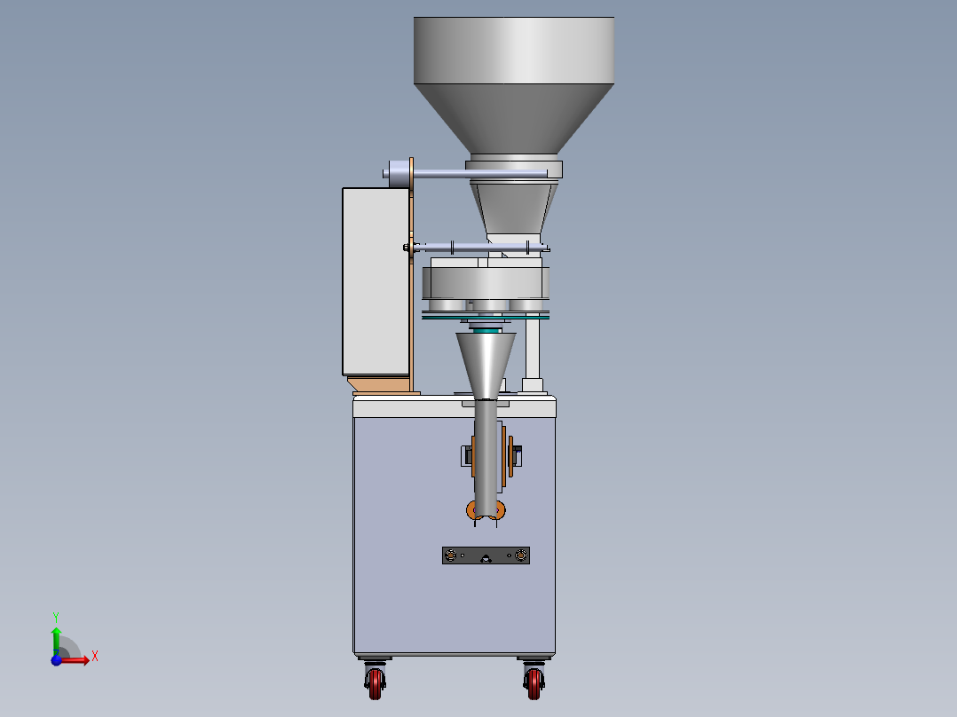 立式系列包装机横向封口系统开发设计（含三维二维说明书）369804前视图