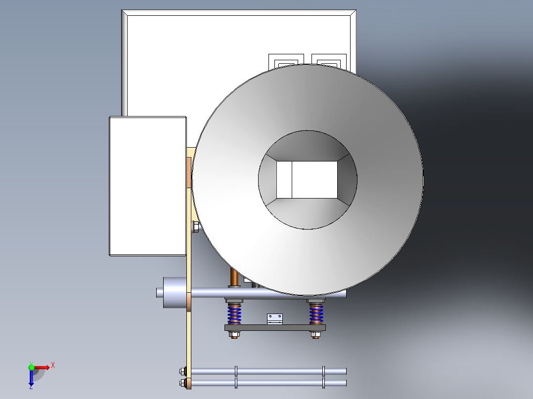 立式系列包装机横向封口系统开发设计（含三维二维说明书）369804俯视图