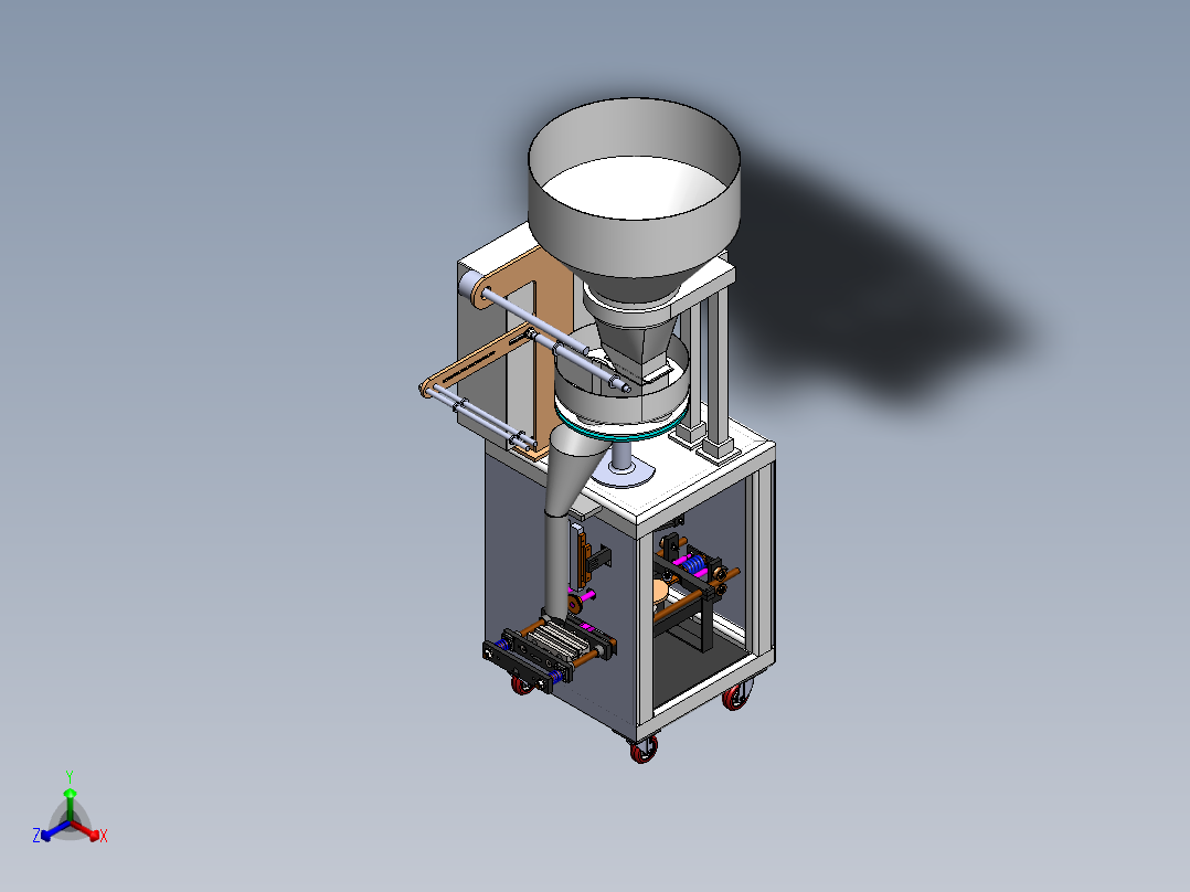 立式系列包装机横向封口系统开发设计（含三维二维说明书）369804正等轴测图