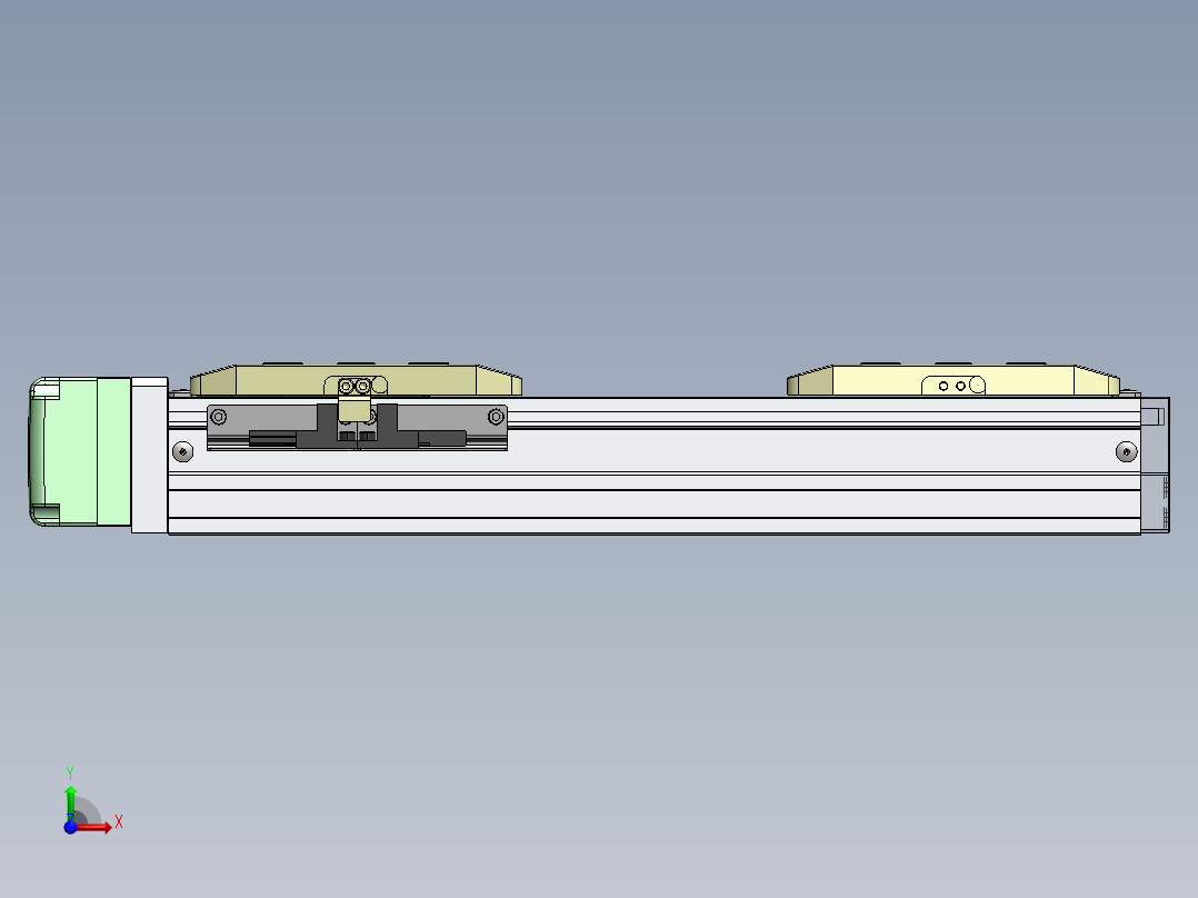 GTH内嵌丝杆全封闭GTH5S-BR-100W前视图