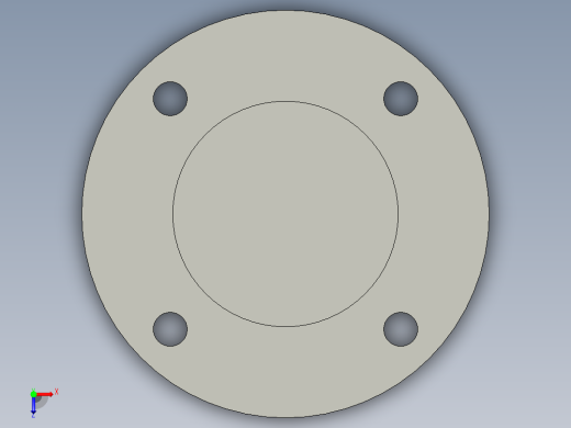 船舶管路系统SeaCor_Blind Flange_37J153030_3in俯视缩略图