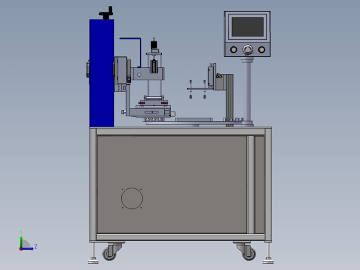 四工位转盘丝印机sw20可编辑左视缩略图
