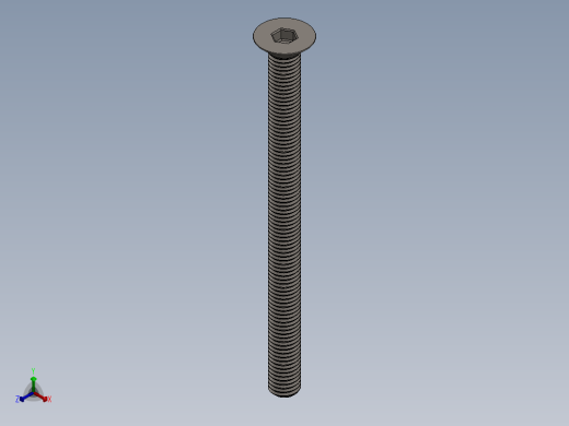 Screw_ISO_10642_M12x160_A2正等轴测缩略图