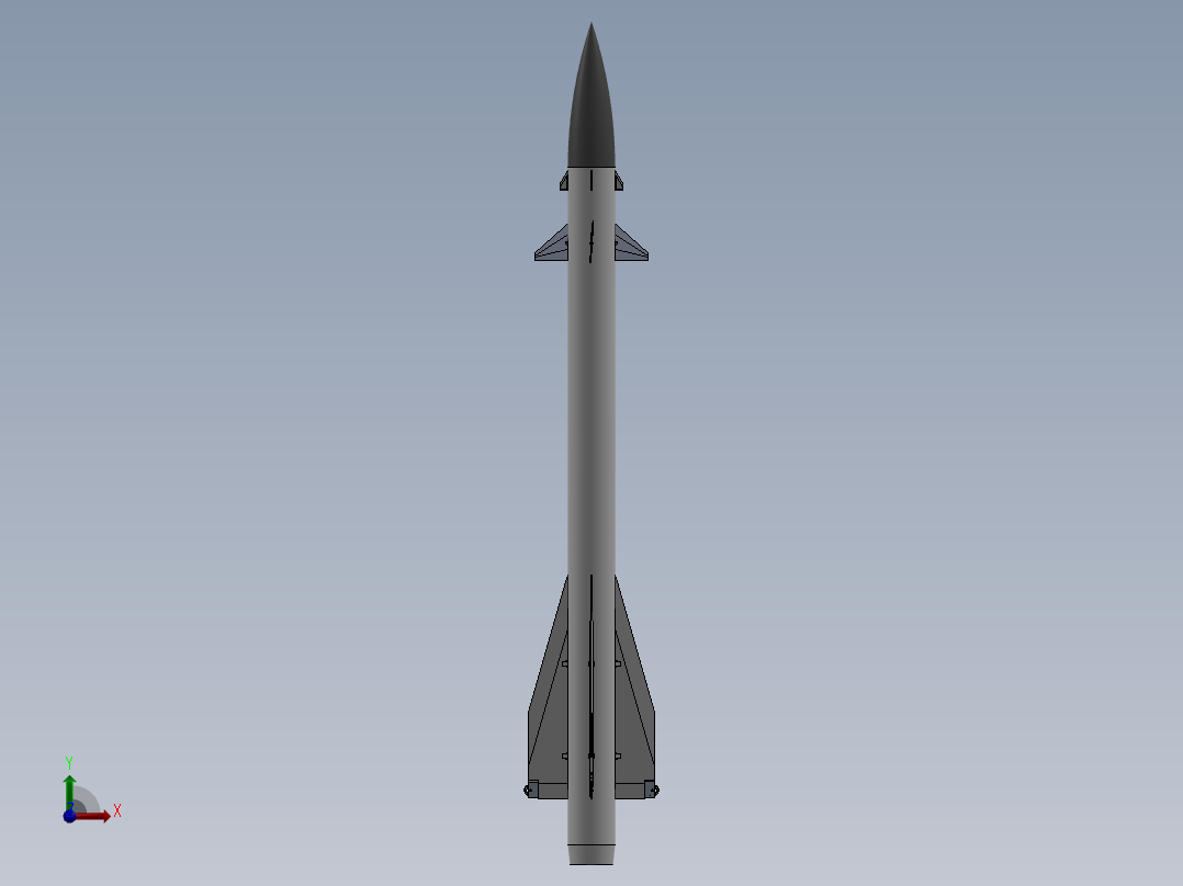 空地导弹前视图