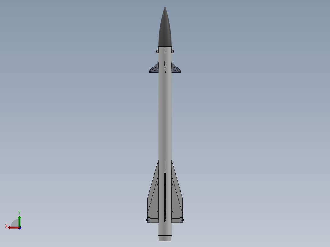 空地导弹后视图