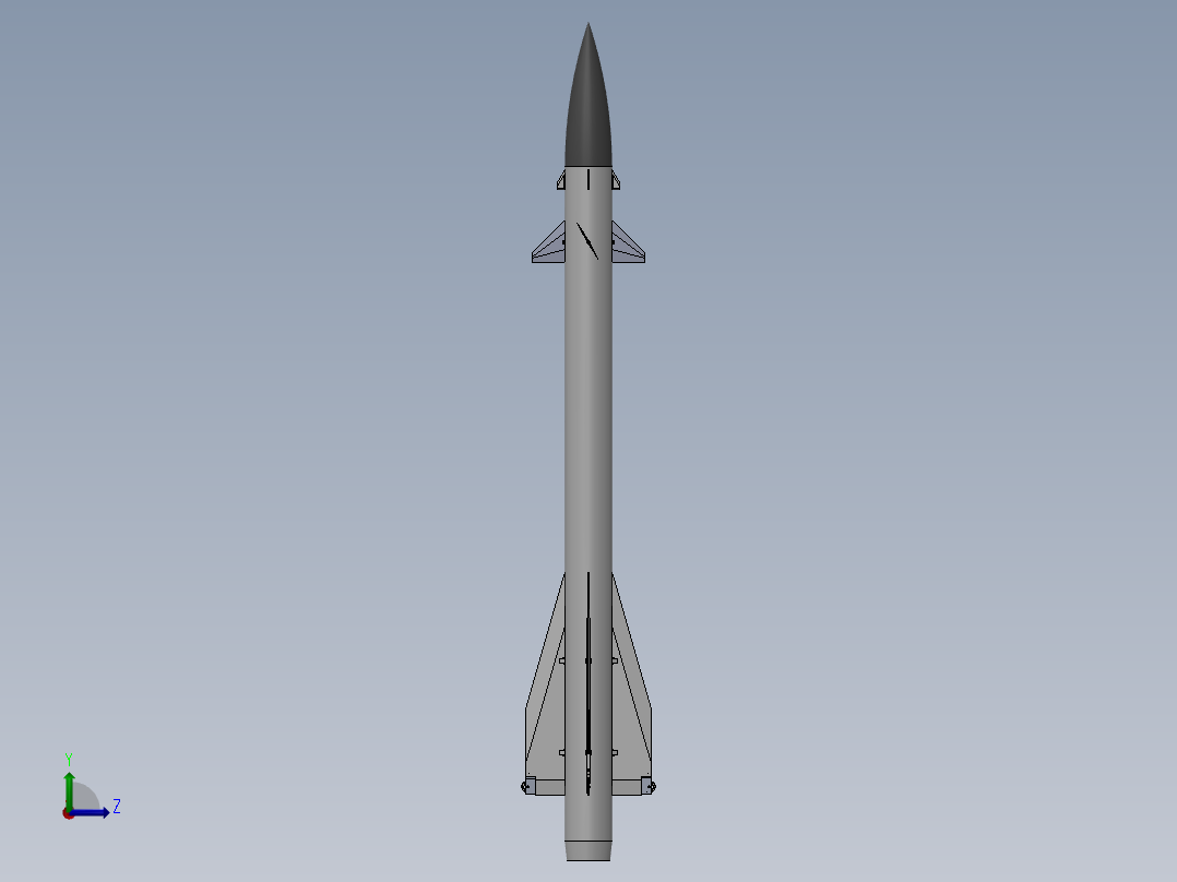 空地导弹左视图